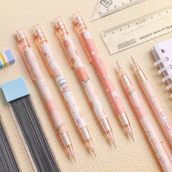 Автоматический карандаш Kawaii Мультяшный механический карандаш с ластиком, милые лапочки, школьные принадлежности для детей, канцелярские принадлежности для студентов, подарок