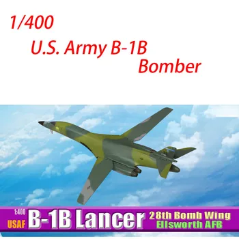 Готовая модель, Отлитая под давлением Модель самолета, Металлический самолет в масштабе 1/400, военный стратегический бомбардировщик США B-1B Lancer, Статические игрушки в подарок