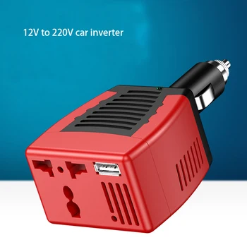 Универсальный Автомобильный Инвертор 75 Вт 12 В Постоянного Тока До 220 В/110 В Переменного Тока Источник Питания Прикуривателя Инверторный Адаптер с Портом USB Зарядного Устройства 0.5/2.1A