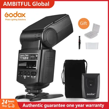 Вспышка Godox TT520 II TT520II со Встроенным беспроводным Сигналом 433 МГц + комплект передатчика для цифровых зеркальных камер Canon Nikon Pentax Olympus
