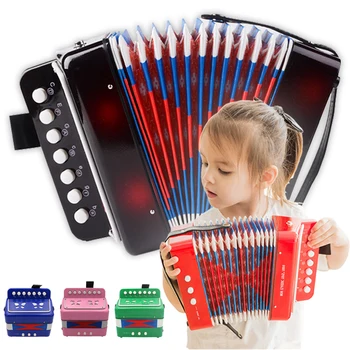 Детская Музыкальная игрушка-аккордеон Мини-Аккордеон Музыкальный инструмент Для малышей, подарок для начинающих, игрушка для раннего обучения для девочек и мальчиков