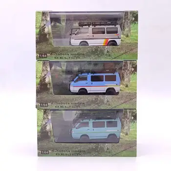 Модели Autobots 1: 64 Delica 4X4 Star Wagon Van Литые под давлением Игрушки Коллекция автомобилей Ограниченная серия Подарков