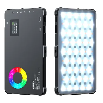 Профессиональная светодиодная подсветка камеры, RGB панель видеосветки для прямой трансляции с заполняющим светом, крепление для микрофона-штатива