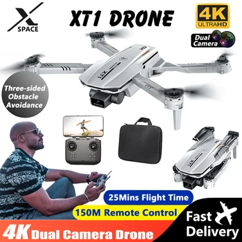 Новый мини-дрон Xt1 с профессиональной HD-камерой 4k, позволяющий обходить препятствия с трех сторон, вертолет с четырехроторным дистанционным управлением, Игрушки, подарки