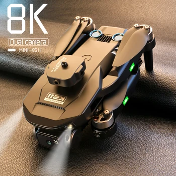 Новый мини-дрон 4K Professional 8K с двойной камерой для обхода препятствий, позиционирования оптического потока, бесщеточный радиоуправляемый Дрон-квадрокоптер 2023