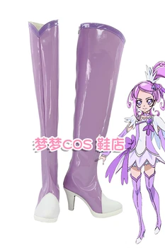 Аниме Honkai Impact 3 Yae Sakura косплей фиолетовые сапоги Обувь на заказ любого размера для реквизита унисекс на Хэллоуин