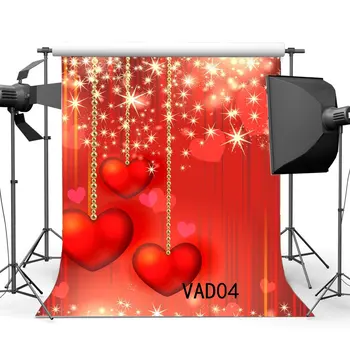 Фоновые изображения Эффект виртуального ореола Боке Блеск Блики День Святого Валентина Фон с красными сердечками