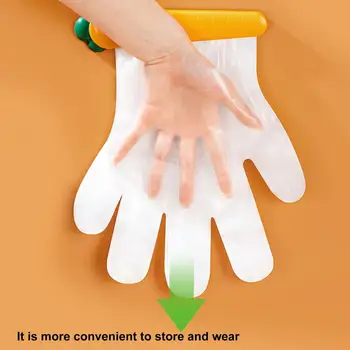 Зажим для перчаток Сильное усилие зажима, легкий доступ без ударов, его нелегко сломать, удобный в носке одноразовый зажим для перчаток в форме моркови для кухни