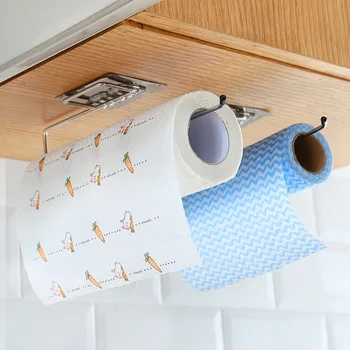 Держатель для самоклеящейся рулонной бумаги, Подвесной держатель для туалетной бумаги, Подставка для полотенец в ванной, Подставка для кухни, Подставка для бумаги, Стеллаж для домашнего хранения