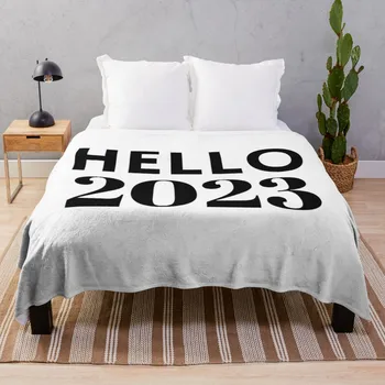 Привет 2023 - С Новым Годом - Новый год 2023 Дизайн Долларовая Елка Пушистое мягкое одеяло в винтажном стиле