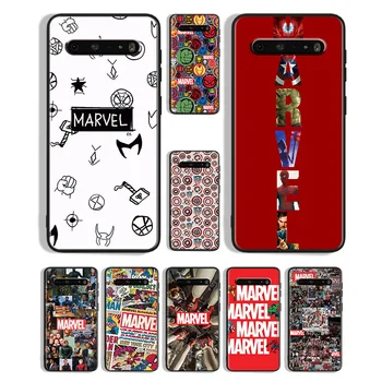 Логотип Marvel Avengers cool Для LG K92 K71 K61 K52 K51S K42 K41S K40S K22 Q60 V60 V50 V40 V30 G8X G8 ThinQ Черный Чехол Для Телефона