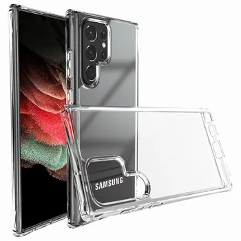 Для Samsung Galaxy S23 S22 S21 Ultra Case Прозрачный противоударный защитный чехол от царапин для S23 S22 21 Plus Ultra 5G 갤럭시S23 케스스