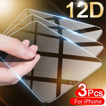3ШТ Защитное Стекло Для iPhone 11 13 12 Pro Max 8 7 6 Plus 5 Протектор Экрана Для iPhone 11 13 12 Mini XR Xs Max SE 2020 Glas