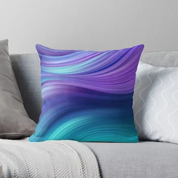 Подушка фиолетового, синего и бирюзового цветов, роскошная наволочка, Декоративная подушка