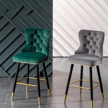 Легкие роскошные барные стулья, скандинавский высокий стул, креативный барный стул, кухонная мебель, Современная минималистичная стойка регистрации, стул для кафе-бара