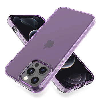 для Apple iPhone 13 Pro Max Case 5G (2021) Полнотелый Прочный чехол-кобура из Прозрачного ТПУ для iPhone 13 Pro 6.1 