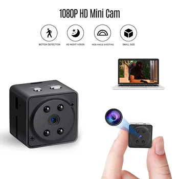 1080P 30 Кадров В секунду Мини-Камера Video Cam Видеокамера 120 ° Широкоугольный ИК Ночного Видения Обнаружение Движения для Домашнего Монитора Безопасности Baby Pet