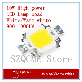 1ШТ 10 Вт высокомощная светодиодная лампа бусины Белый Теплый белый Высокая яркость 900-1000ЛМ Двойной золотой провод Встроенный источник света