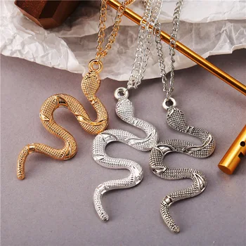 Новое подвесное ожерелье в виде животного змеи Женское ожерелье с подвеской Креативные простые модные женские украшения для вечеринок