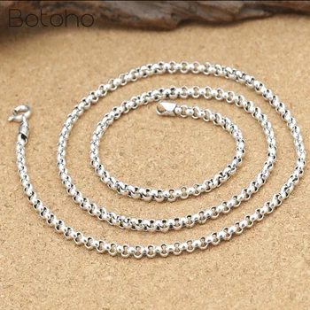 Ожерелье из стерлингового серебра 925 пробы для мужчин, винтажное ожерелье из тайской серебряной цепочки в стиле панк, Мужские модные украшения, подарки на День отца