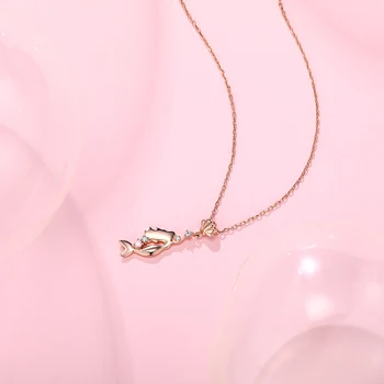 TS-XL008 Высококачественное оригинальное ожерелье с подвеской в виде милого испанского медведя из драгоценных камней, подходящее ювелирное изделие, женское ожерелье из стерлингового серебра
