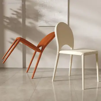 Дизайнерские стулья для столовой Водонепроницаемые Скандинавские Красивые Белые Обеденные стулья Европейские шезлонги Мебель для дома Salle Manger