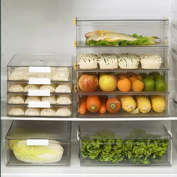 Коробка для хранения пищевых продуктов, коробка для приготовления замороженного мяса, Коробка для пельменей, коробка для быстрой заморозки, Коробка для хранения пельменей, коробка для овощей в холодильнике