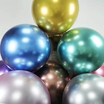 36-дюймовые большие металлические воздушные шары, Разноцветные латексные круглые воздушные шары для вечеринки по случаю Дня рождения, свадьбы, арки для душа новобрачных.