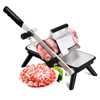 Ручная машина для нарезки рулетов из баранины, машина для приготовления говядины, бытовая мясорубка, хот-пот, Небольшая машина для замораживания мяса