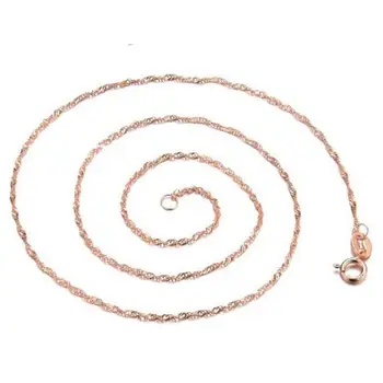 Классическая модная цепочка-ожерелье с волнистой цепочкой для женщин