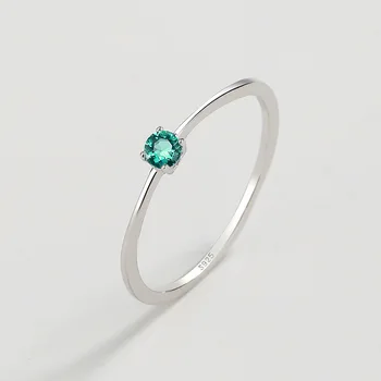 Новое кольцо из стерлингового серебра S925 пробы с имитацией турмалина Параиба, популярное женское ювелирное кольцо для вечеринки на День рождения, подарок