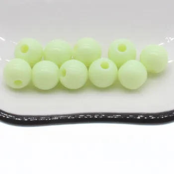 200шт 6 мм светло-зеленых акриловых круглых шариковых разделительных бусин для изготовления ювелирных изделий своими руками