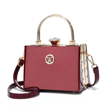 Высококачественные сумки для женщин, лакированная кожа, бриллианты, роскошная дизайнерская сумка, модный тренд, элегантная изысканная сумка через плечо.