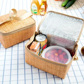 Портативная сумка для пикника на открытом воздухе, Водонепроницаемая посуда, термоохладитель, Корзина для пищевых контейнеров, сумки для хранения