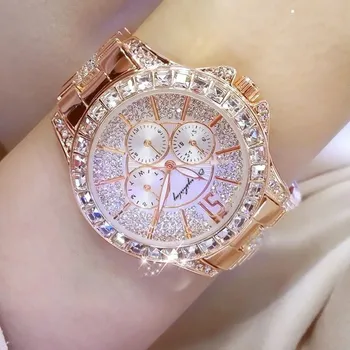 Cherryshirley Women Luxury Diamond Watch Quartz Watches Stainless Steel Strap часы женские наручные montre femme relojes para