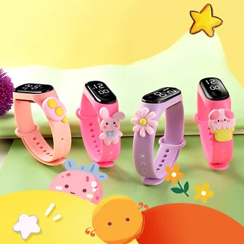 Детские часы для мальчиков и девочек, водонепроницаемые цифровые спортивные часы со светодиодной подсветкой, Студенческие детские электронные часы, подарочные часы