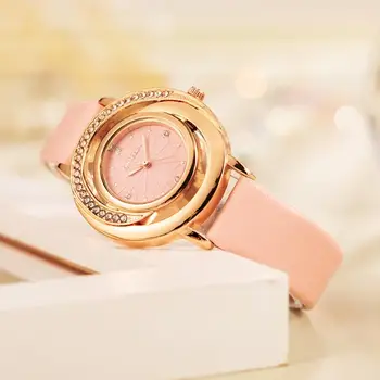 Новые женские часы люксового бренда, женские кварцевые часы с сеткой, женские наручные часы с кожаным ремешком, женские подарки Relogio Feminino Hot