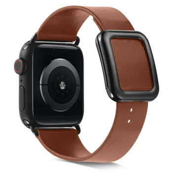 Кожаный Ремешок для Apple Watch Band 44мм 40мм 45мм 41мм 42мм 38мм 49мм Браслет с магнитной пряжкой iWatch Series Ultra 8 7 6 5 3 SE