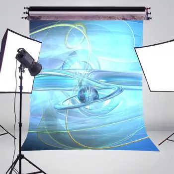 5x7 футов трехмерные линии фонов для фотосъемки Светло-голубой фон для художественной фотостудии Фоновая стена для фотосъемки