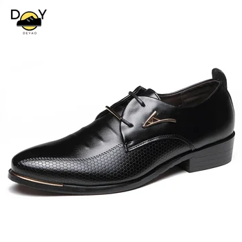 Прямая поставка; итальянская классическая деловая повседневная кожаная мужская модельная обувь; роскошная черная официальная обувь на шнуровке для мужчин; офисная повседневная обувь.
