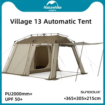 Naturehike Village13 Большая Автоматическая палатка, Складывающаяся Переносная Палатка на крыше, Водонепроницаемая палатка для путешествий в автомобиле, защита от солнца на открытом воздухе, кемпинг