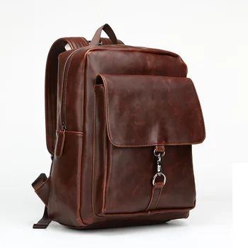 2023 Новый мужской рюкзак из искусственной кожи Сумка для ноутбука Большая вместительная дорожная сумка Школьные сумки многофункциональные сумки мужская сумка