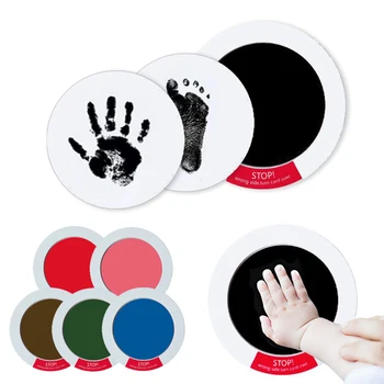 Экологически чистый уход за ребенком, нетоксичный набор для изготовления отпечатков детских ручек, литье детских сувениров, Чернильная подушечка для отпечатков пальцев новорожденного