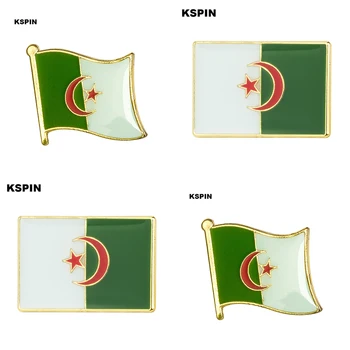 10шт много значков с флагом Алжира на лацкане значка с булавкой 10шт много значков с брошью KS-0002