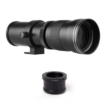 Зум-объектив MF Super Telephoto F/8.3-16 420- 800 мм с переходным кольцом для крепления M4/3 для Olympus E-M1 E-M5 E-M10 I II III E-PM2 E-PM1