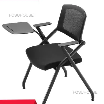 Складные офисные стулья для персонала в классе, конференц-зале, Скандинавское кресло для планшетного компьютера, Мебель для домашнего офиса, Эргономичное Учебное кресло