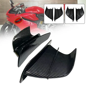 Новые Аксессуары для мотоциклов Winglet Аэродинамический Комплект Крыла Спойлер Подходит для Ducati 899 959 1199 1299 Panigale V4 V4R V2 Supersport S