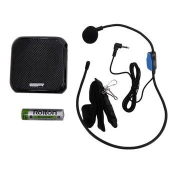 Портативный усилитель голоса Rolton K400 Усилитель с линейным микрофоном Динамик FM-радио MP3 Обучение учителей