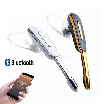 Беспроводные наушники Bluetooth с ушным крючком, бизнес-гарнитура громкой связи с микрофоном, спортивные наушники Bluetooth для Samsung IOS Android Phone