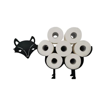 Держатель для рулона туалетной бумаги с милыми животными, новинка, отдельно стоящая или настенная подставка для хранения туалетной бумаги в рулонах